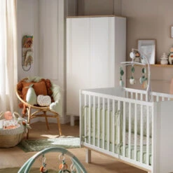 Armoire 2 Portes SAUTHON Eléonore Blanc -Sauthon armoire 2 portes sauthon eleonore blanc 3