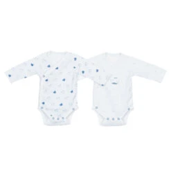 Lot De 2 Bodies 1mois SAUTHON Blue Baleine