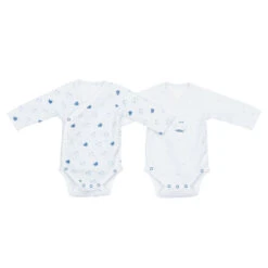 Lot De 2 Bodies Naissance SAUTHON Blue Baleine