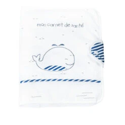 Protège Carnet De Santé SAUTHON Blue Baleine