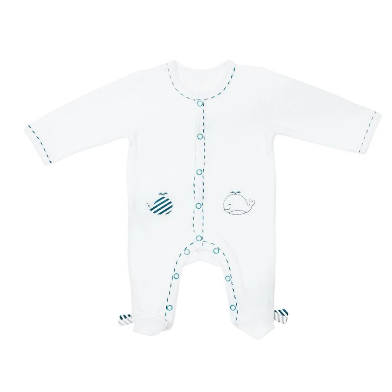 Pyjama En Velours 1mois Droit SAUTHON Blue Baleine 1 Pyjama En Velours 1mois Droit SAUTHON Blue Baleine