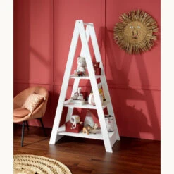 Bibliothèque 3 Tablettes SAUTHON Loft Blanc -Sauthon bibliotheque 3 tablettes sauthon loft blanc 2