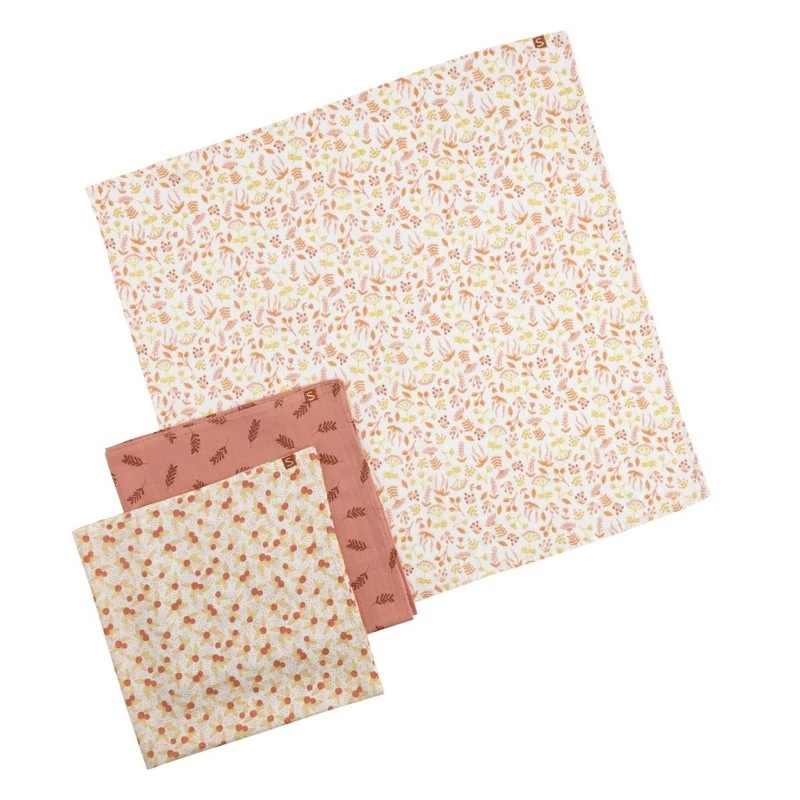 Boite De 3 Langes Bio SAUTHON Esmée 2 Boite De 3 Langes Bio SAUTHON Esmée – Image 2