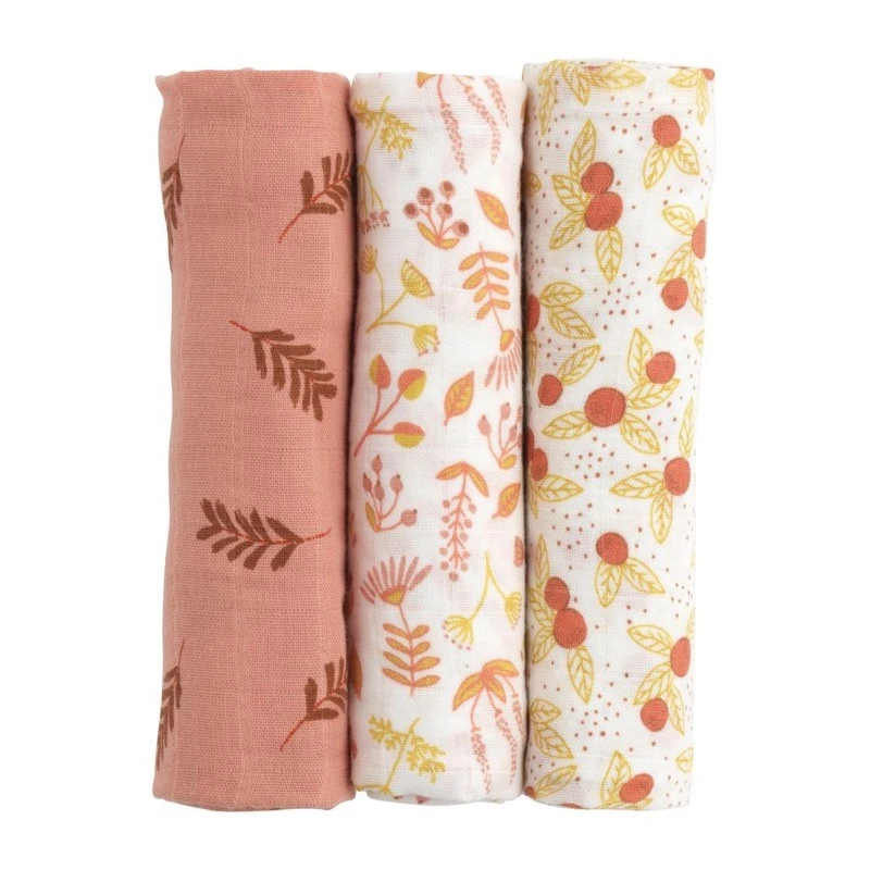 Boite De 3 Langes Bio SAUTHON Esmée 1 Boite De 3 Langes Bio SAUTHON Esmée