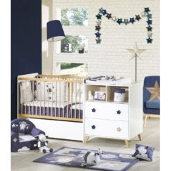 Chambre Armoire + Lit Combiné évolutif 60x120 SAUTHON Oslo -Sauthon chambre armoire lit combine evolutif 60x120 sauthon oslo 4