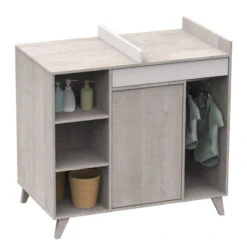 Chambre Duo Avec Little Big Bed 70x140 SAUTHON Nova Gris Loft -Sauthon chambre duo lbb nova gris perdrix 3
