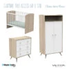 Chambre Trio 60x120 SAUTHON Access Chêne Doré/blanc
