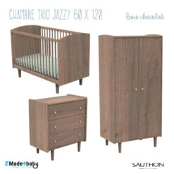 Chambre Trio Avec Lit 60x120 SAUTHON Jazzy
