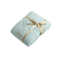 Edredon De Lit 140x70 Ovale Original SAUTHON Bleu Aqua -Sauthon edredon de lit 140x70 ovale original sauthon bleu aqua 1 2