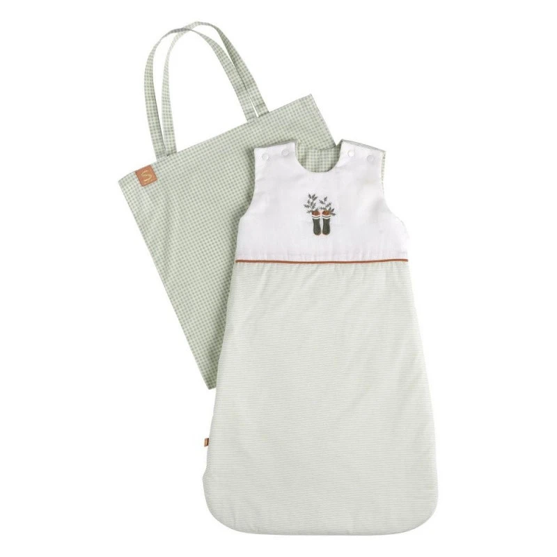 Gigoteuse Ouatinée 0/6m à Rayures SAUTHON Botanica 2 Gigoteuse Ouatinée 0/6m à Rayures SAUTHON Botanica – Image 2