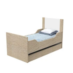 Little Big Bed 70x140 Antonin SAUTHON Bois/blanc -Sauthon little big bed 70x140 antonin sauthon boisblanc 3