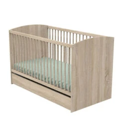 Little Big Bed 70x140 SAUTHON Access Chêne Doré -Sauthon little big bed 70x140 sauthon access chene dore 2
