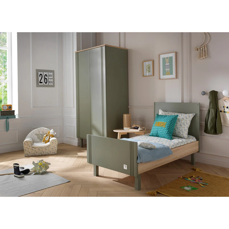 Little Big Bed 70x140 SAUTHON Eléonore Kaki 5 Little Big Bed 70x140 SAUTHON Eléonore Kaki – Image 5