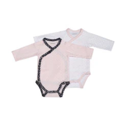 Lot De 2 Bodies 1mois SAUTHON Miss Fleur De Lune -Sauthon lot de 2 bodies 1mois sauthon miss chipie 2