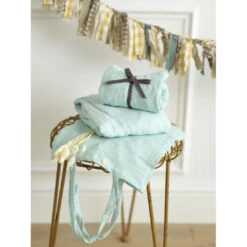 Lot De 2 Draps Housse 70x140 Original SAUTHON Bleu Aqua -Sauthon lot de 2 draps housse 70x140 original sauthon bleu aqua 2