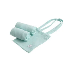 Lot De 2 Draps Housse De Berceau Ovale Original SAUTHON Bleu Aqua