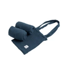 Lot De 2 Draps Housse De Berceau Ovale Original SAUTHON Bleu Saphir