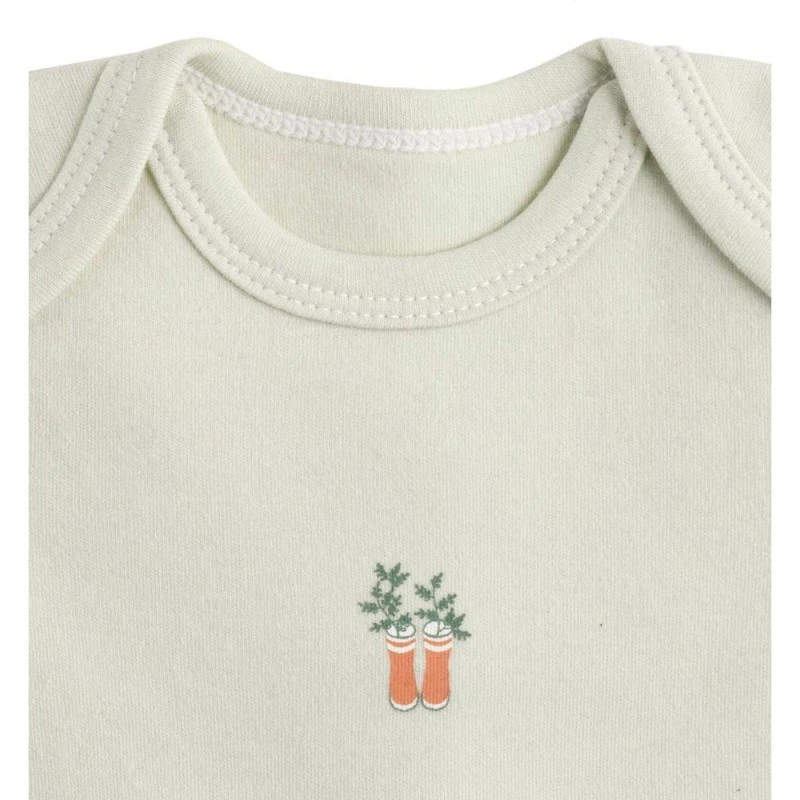 Lot De 3 Bodies à Manches Courtes 3mois SAUTHON Botanica 4 Lot De 3 Bodies à Manches Courtes 3mois SAUTHON Botanica – Image 4