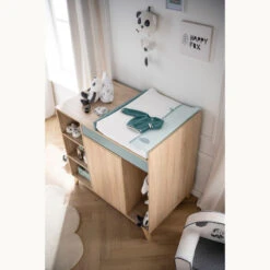 Commode évolutive Nova SAUTHON Argile Douce -Sauthon nova bleu commode evolutive 5