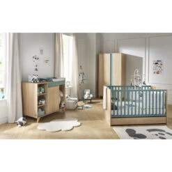 Little Big Bed 70x140 Nova SAUTHON Argile Douce -Sauthon nova bleu little big bed 140 x 70 2