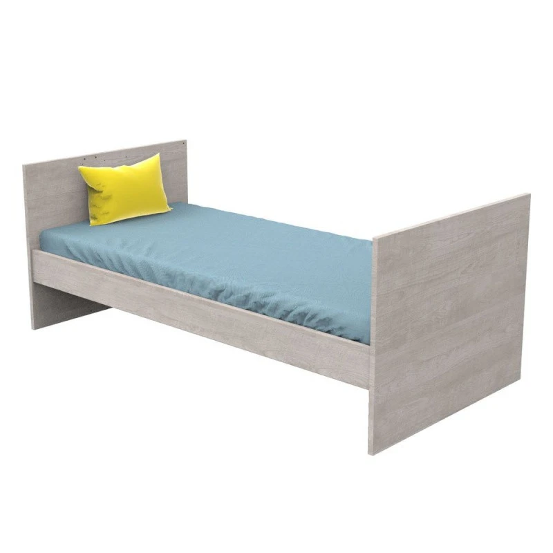 Lit 70x140 évolutif 90/140 X190 Nova SAUTHON Gris Loft 3 Lit 70x140 évolutif 90/140 X190 Nova SAUTHON Gris Loft – Image 3