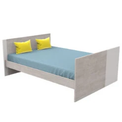 Lit 70x140 évolutif 90/140 X200 Nova SAUTHON Gris Loft -Sauthon nova gris perdrix lit 140x70 en 200 3