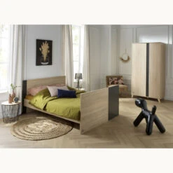 Lit 70x140 évolutif 90/140 X200 Nova SAUTHON Gris Volcan 13 Lit 70x140 évolutif 90/140 X200 Nova SAUTHON Gris Volcan -Sauthon nova gris volcan lit 140x70 evolutif 200 6