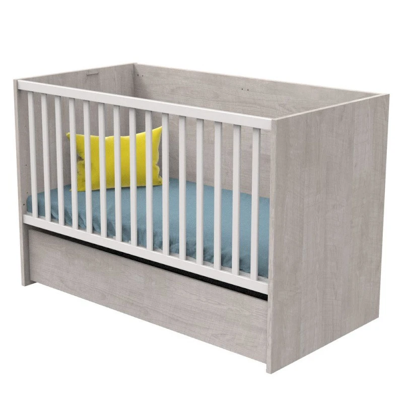 Tiroir S/roues Pour Lit évolutif 140x70 Nova SAUTHON Gris Loft 2 Tiroir S/roues Pour Lit évolutif 140x70 Nova SAUTHON Gris Loft – Image 2