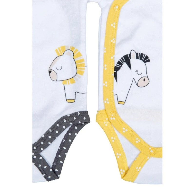 Lot De 2 Bodies 1mois SAUTHON Pluche Et Pompon 3 Lot De 2 Bodies 1mois SAUTHON Pluche Et Pompon – Image 3