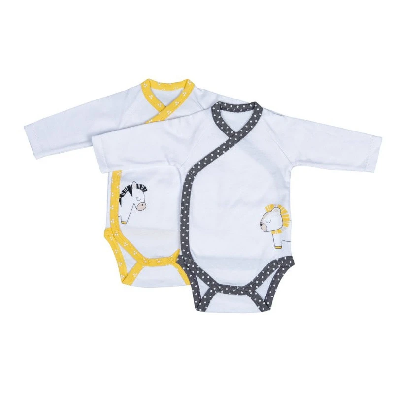 Lot De 2 Bodies Naissance SAUTHON Pluche Et Pompon 1 Lot De 2 Bodies Naissance SAUTHON Pluche Et Pompon