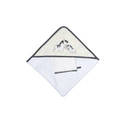 Sortie De Bain Plus Gant SAUTHON Pluche Et Pompon