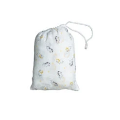 Lot De 2 Drap-housse Lange En Coton Bio SAUTHON Pluche Et Pompon