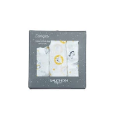 Lot De 3 Langes 70x70cm SAUTHON Pluche Et Pompon -Sauthon pep langes 70x70cm lot de 3 2