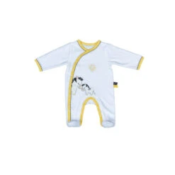 Pyjama En Velours Lion Naissance SAUTHON Pluche Et Pompon