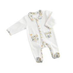 Pyjama Naissance Avec Col Motif Végétal SAUTHON Promenons-nous