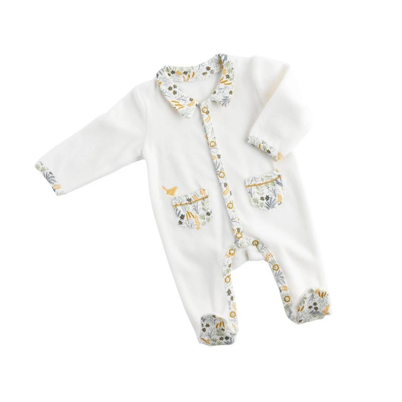 Pyjama Naissance Avec Col Motif Végétal SAUTHON Promenons-nous 1 Pyjama Naissance Avec Col Motif Végétal SAUTHON Promenons-nous