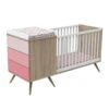 Lit Combiné Transformable SAUTHON Seventies Rose