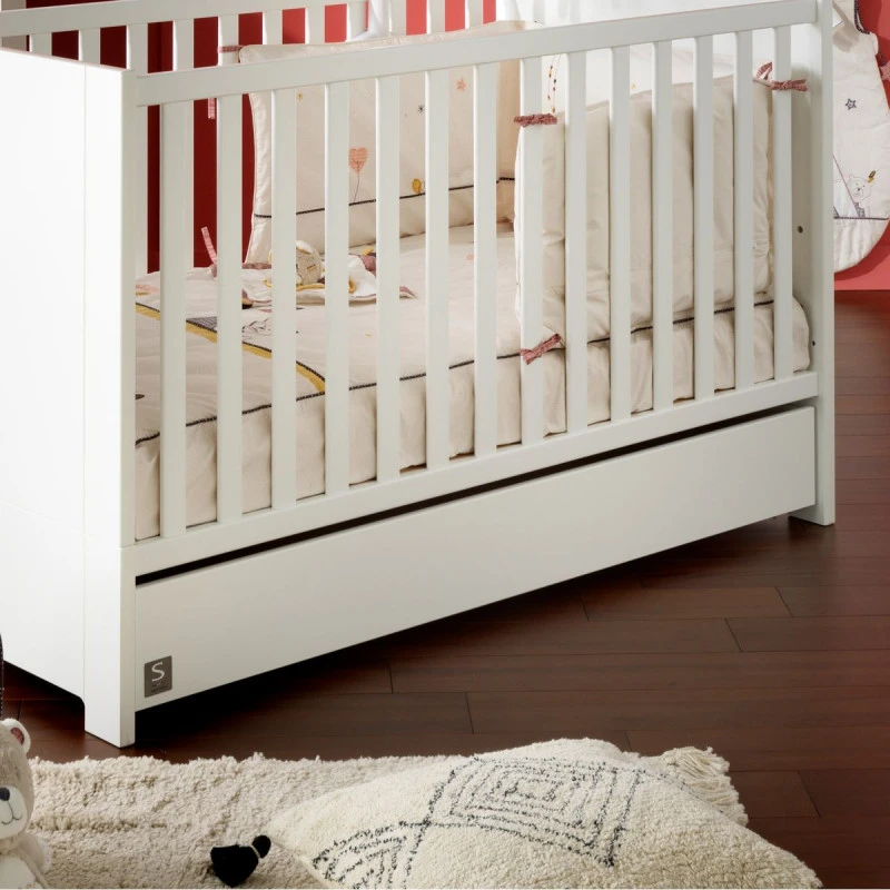 Tiroir Pour Lit Little Big Bed SAUTHON Loft Blanc 2 Tiroir Pour Lit Little Big Bed SAUTHON Loft Blanc – Image 2