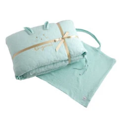 Tour De Lit Original SAUTHON Bleu Aqua -Sauthon tour de lit original sauthon bleu aqua 2