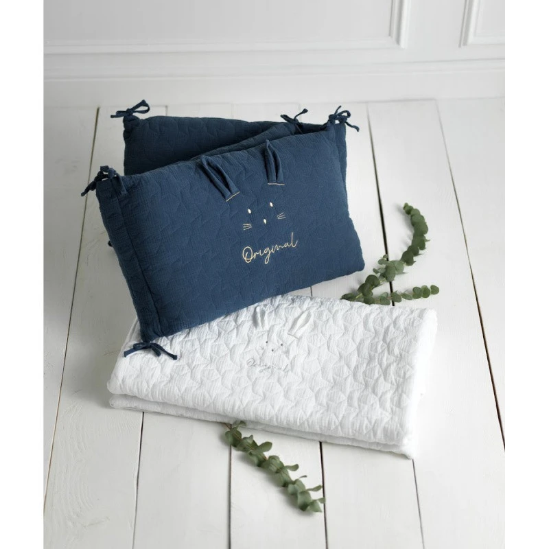 Tour De Lit Original SAUTHON Bleu Saphir 5 Tour De Lit Original SAUTHON Bleu Saphir – Image 5