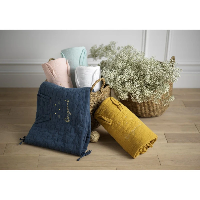 Tour De Lit Original SAUTHON Bleu Saphir 7 Tour De Lit Original SAUTHON Bleu Saphir – Image 7